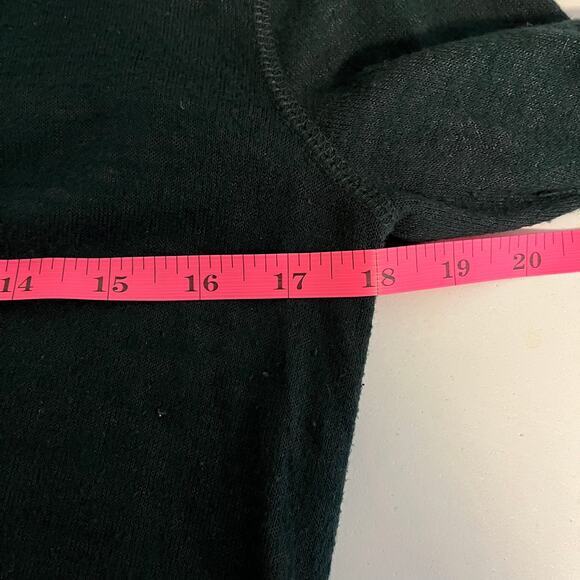 Abercrombie & Fitch Tie Front Sweater Top Long Sleeve Green Soft A&F Cozy Small - Picture 5 of 6